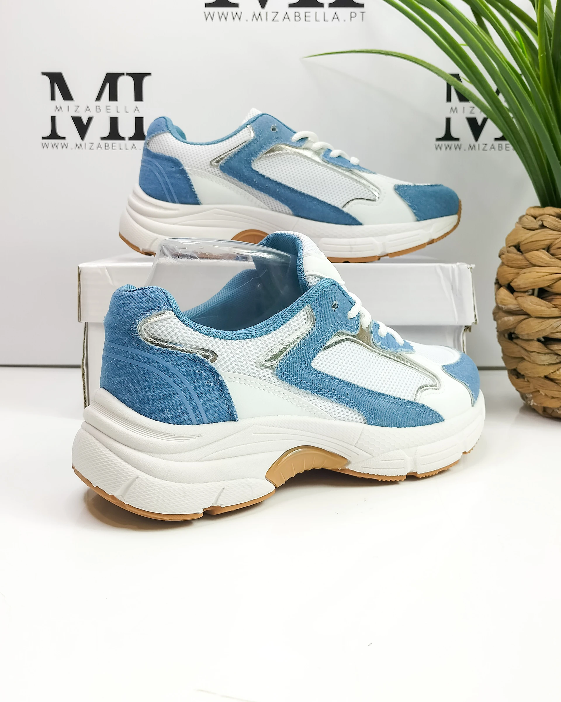 Tênis / Sapatilha branca e azul jeans tamanho 37 – photo 6